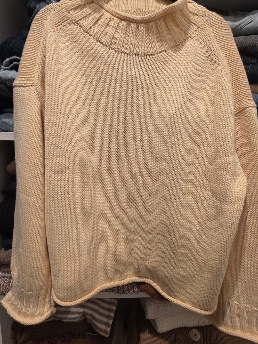 J. Crew 2025 Rollneck Sweater Candlelight Small NWT
